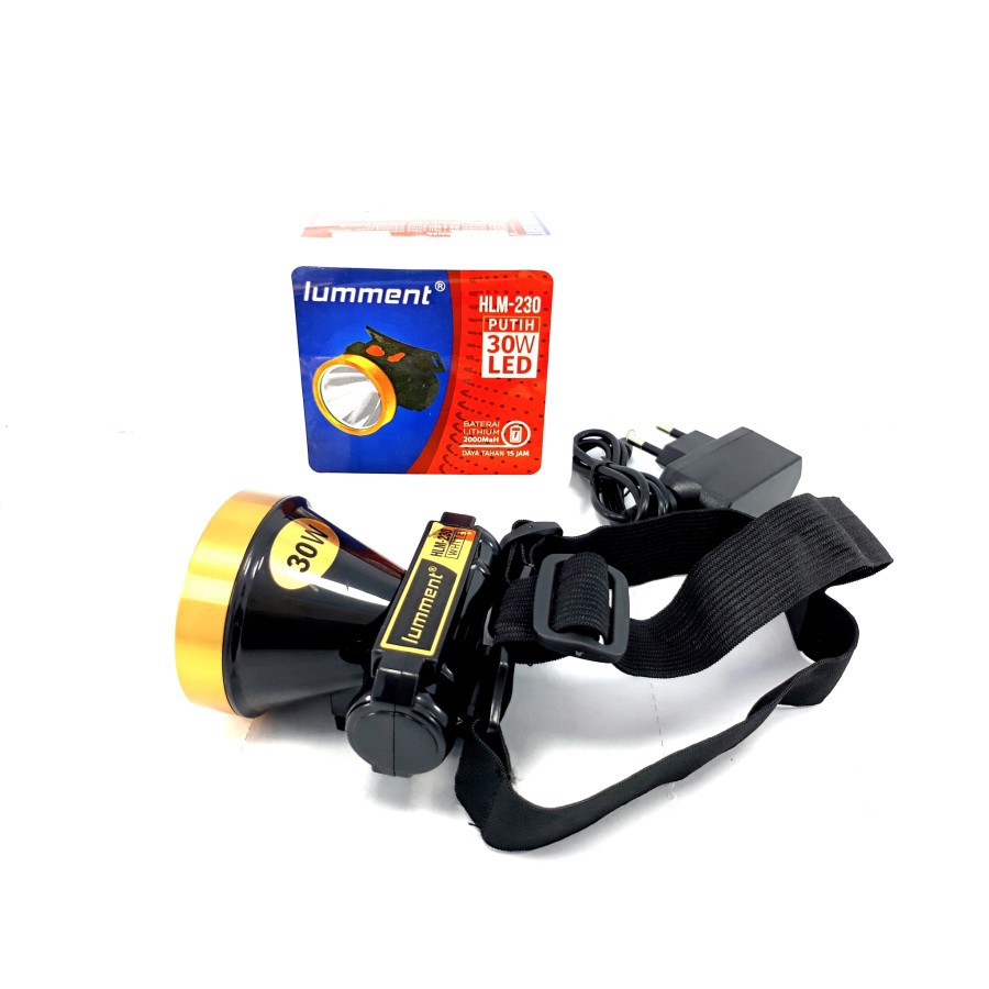 SENTER KEPALA LUMMENT 30W LED HEADLAM