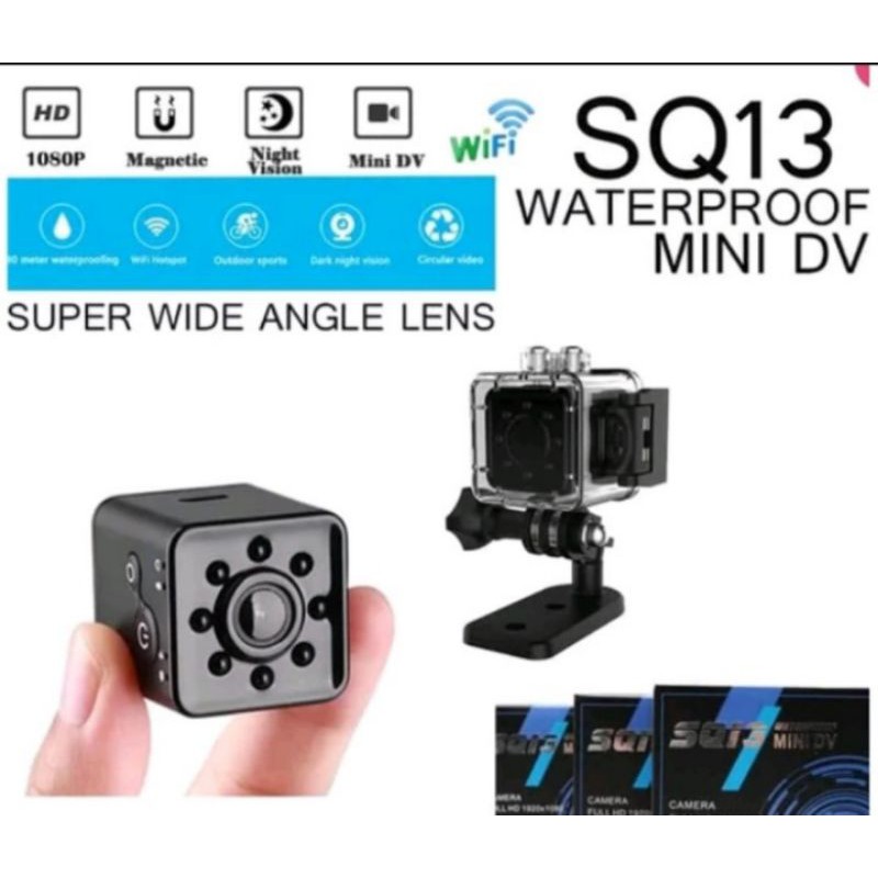 SQ13 Spy Camera Mini DVR DV Wifi Waterproof Camera pengintai Mini full