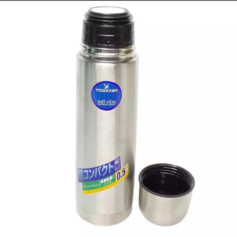 Termos stainless Yoshikawa bisa buat air panas dan dingin kap 1000ml