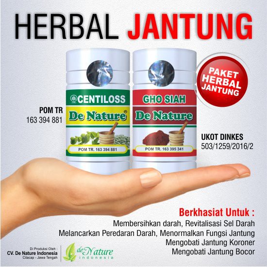 

Obat Jantung Herbal Centiloss Ghosiah Dijamin Original De Nature