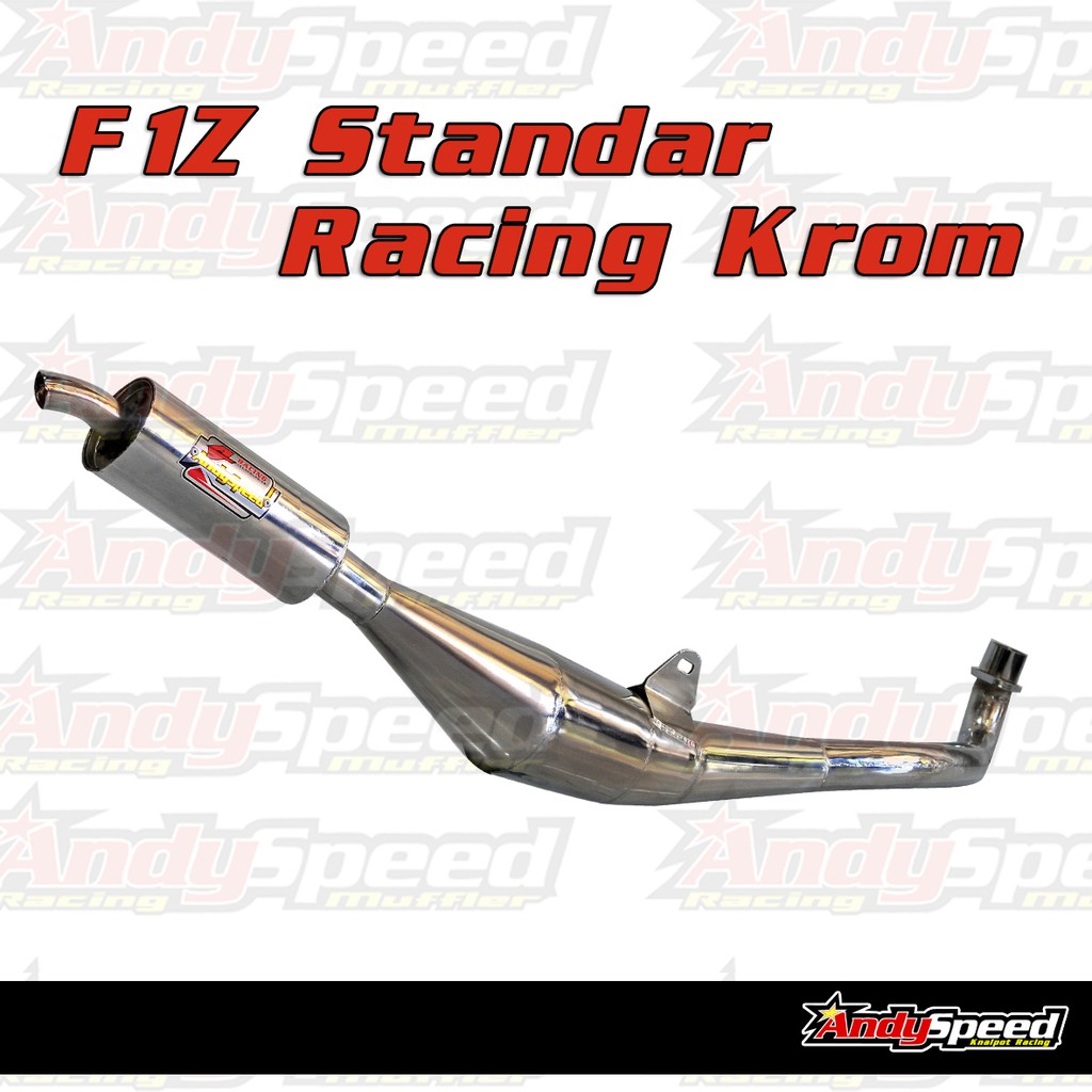 BONUS KAOS Knalpot fiz standart racing full krom merk andy speed