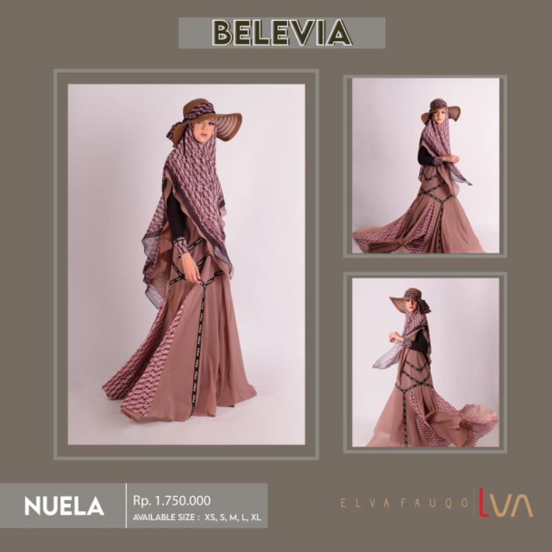 GAMIS LVA SYARI BELEVIA NUELA ORIGINAL MUSLIMAH KEKINIAN MODERN TRENDY SIMPLE ELEGANT MODIS BEST SEL