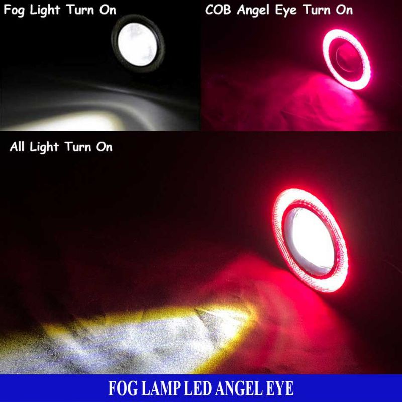 LAMPU KABUT/FOGLAMP ANGEL EYES UNIVERSAL 89,76,64 MM(KANAN&amp;KIRI)/