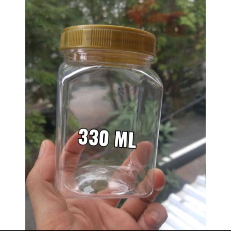 Toples Plastik Kotak 330 ml