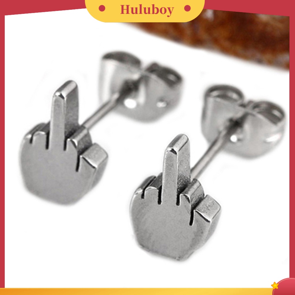 Hu Hu Hu Hu Hu Alat Bantu Pasang Kacamata♡ Anting Stud Bahan Stainless Steel Anti Karat Dan Alergi