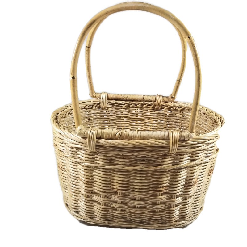 Keranjang Tenteng Oval Besar 40x40x26cm