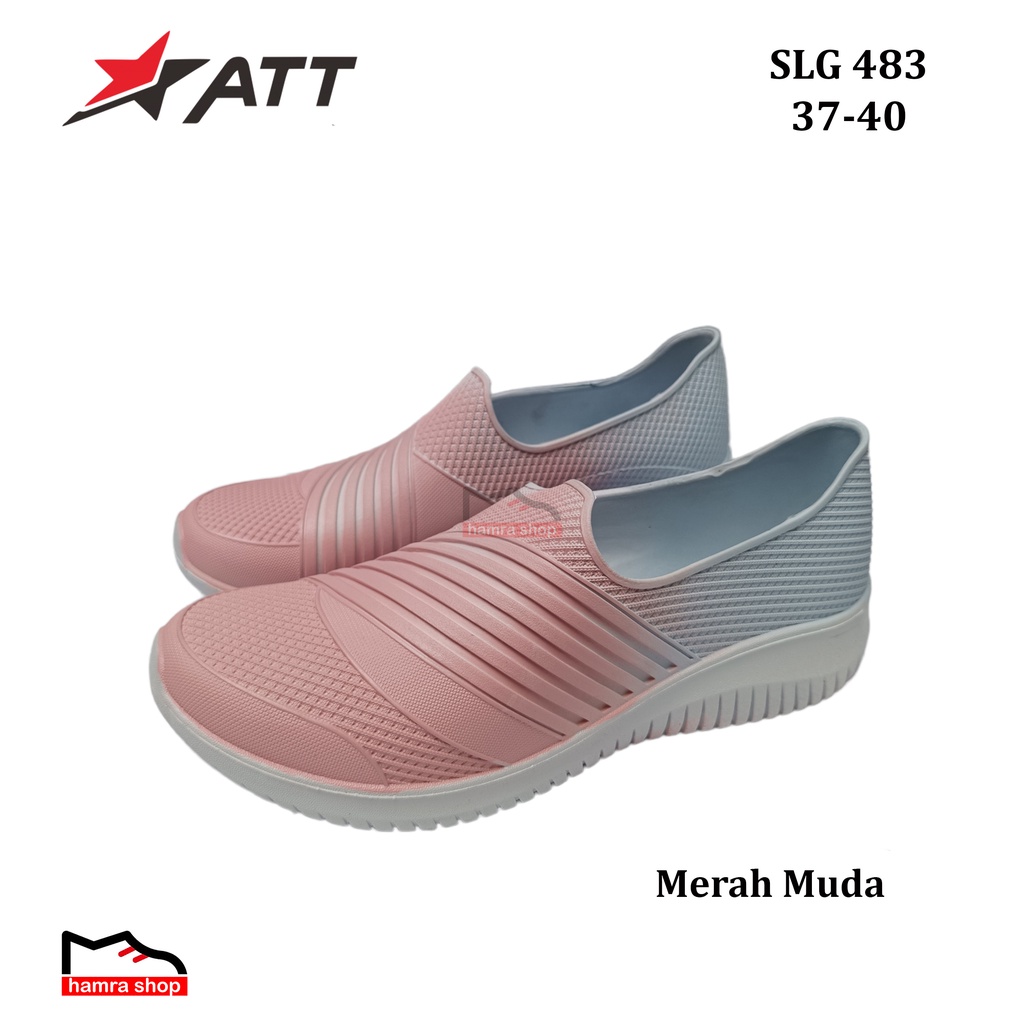 ATT SLG 483 Sepatu Slip On Karet untuk Wanita Dewasa dan Remaja