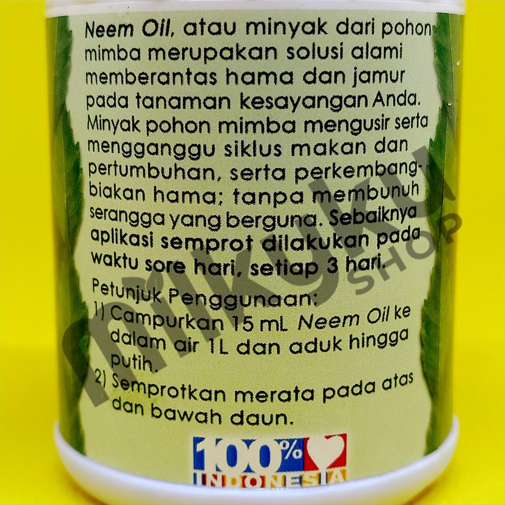 NEEM OIL 50 EC 100 ML MINYAK NIMBA PESTISIDA NABATI