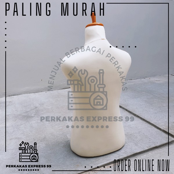 Manekin / Patung Display Pria Dewasa BUSA bahan TEBAL Anti Peyot Warna KREM