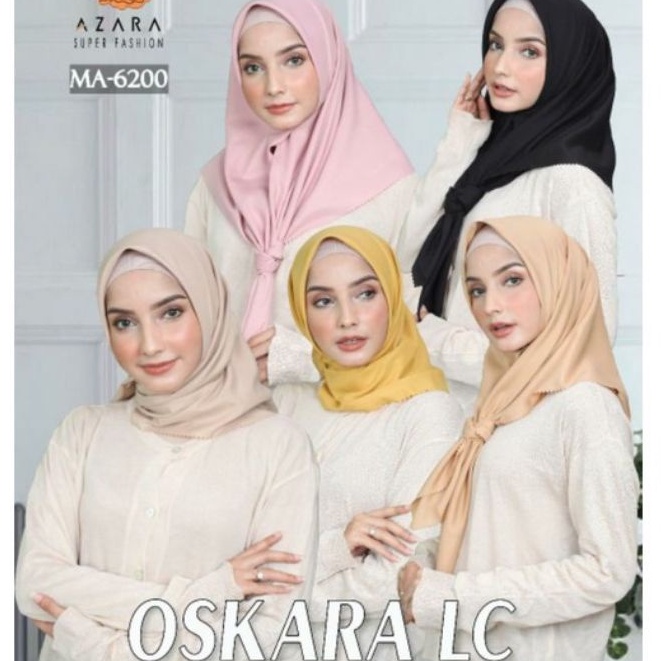 Jilbab Azara Oskara Lasercut 110x110  Kerudung Segiempat Voal  Hijab Segi Empat Azzara Laser Cut