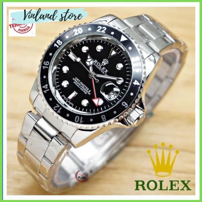 Rolex Gmt Automatic Exclusive Box Jam Tangan Pria, Cowok Otomatis - Hitam Medanbaiak.Store