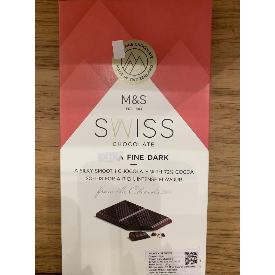 

TERLARIS M&S MARKS & SPENCER SWISS EXTRA FINE DARK/ HAZELNUTS/ MILK CHOCOLATE - DARK CHOCOLATE