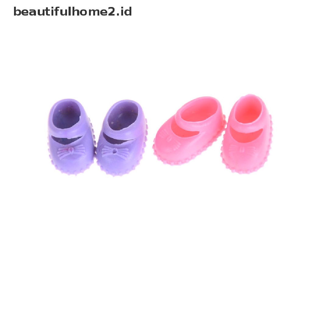 (Beautifulhome2.Id) 5 Pasang Sepatu Boneka Confused 12cm Untuk Mainan Anak