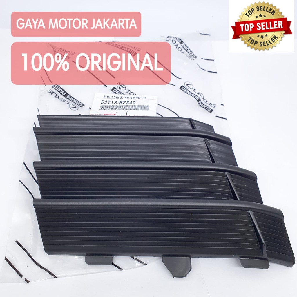 SET Garnish Cover Moulding Bumper Depan Kiri-Kanan Grand Avanza Veloz