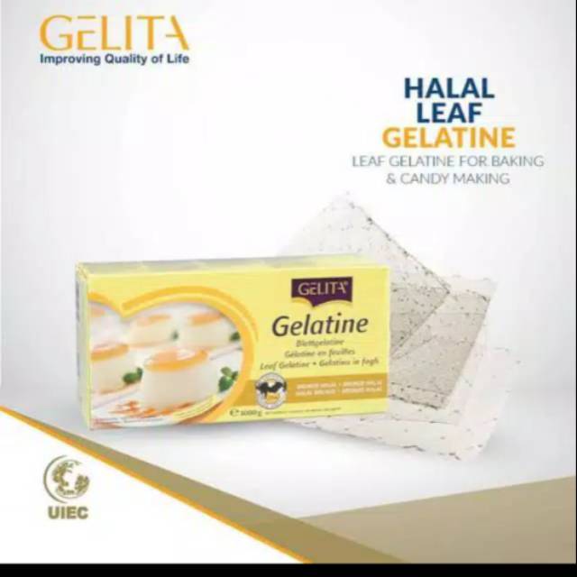 

Gelatin Lembaran Halal / Gelatine Sheet Gelita Halal