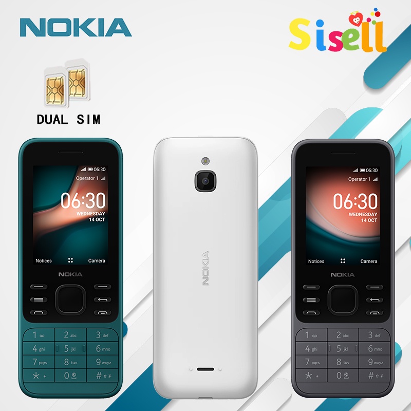 Sisell New Nokia 6300 2021 HANDPHONE N oki a Hp murah Mobile Phone Only 2G