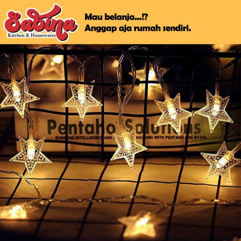 Lampu Hias Dekorasi Star Light String Twinkle 20 LED ANBLUB