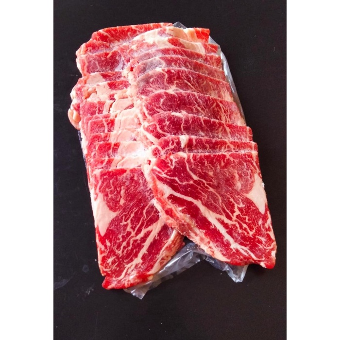 NATUREFOOD DAGING SAPI BEEF SLICE CHUCK EYE ROLL WAGYU GRASSFED MB4+