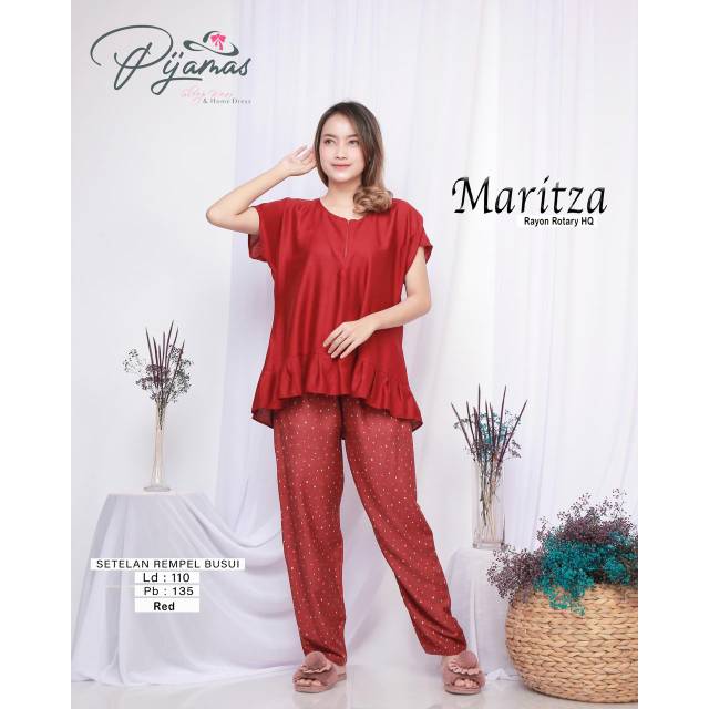  Polos  Piyama XL LD110 Celana  Panjang Katun  Sweet Berry 