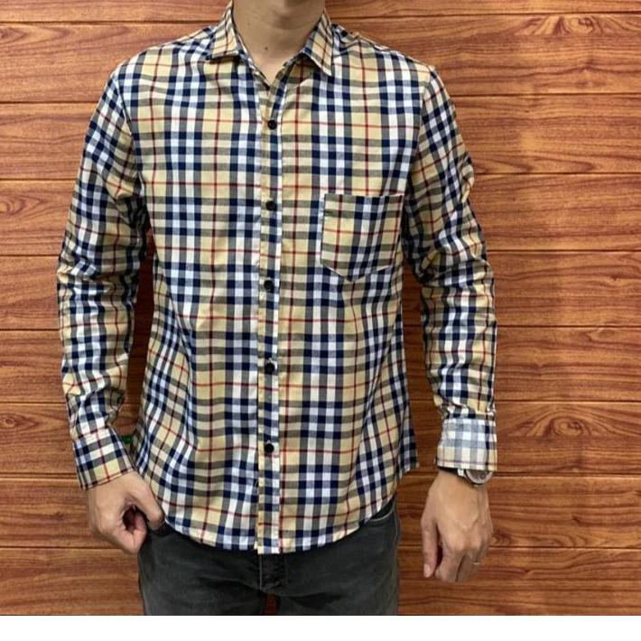 RIVIERRA CLOTHING/ KEMEJA CASUAL PRIA LENGAN PANJANG / KEMEJA PRIA KOTAK2 /KEMEJA PRIA FORMAL.