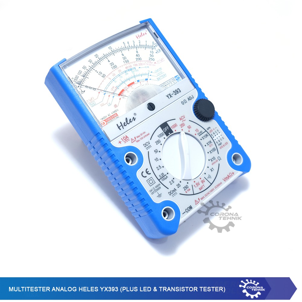 Multitester Analog Heles YX393 (Plus LED &amp; Transistor Tester)