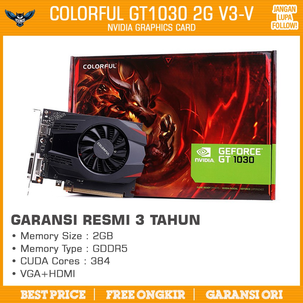 VGA Colorful GT1030 2G V3-V 2GB DDR5 Nvidia Geforce GT 1030