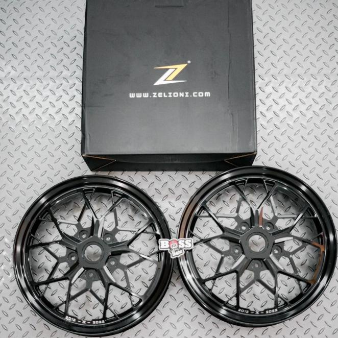 Velg Zelioni Limited 10 Year Black Front & Rear Vespa Gts Gtv