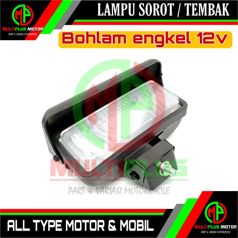 Lampu tembak sorot depan topi engkel 12V MOTOR,MOBIL,SUPRA,RX KING,RX S,SHOGUN,SMASH,GRAND,TORNADO