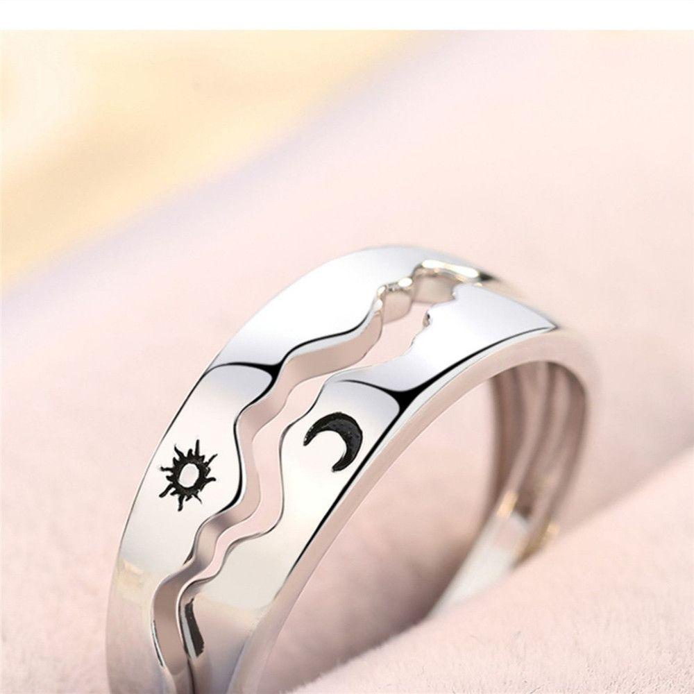 Preva Cincin Couple Pernikahan Wanita Pria Perhiasan Ring Open Adjustable