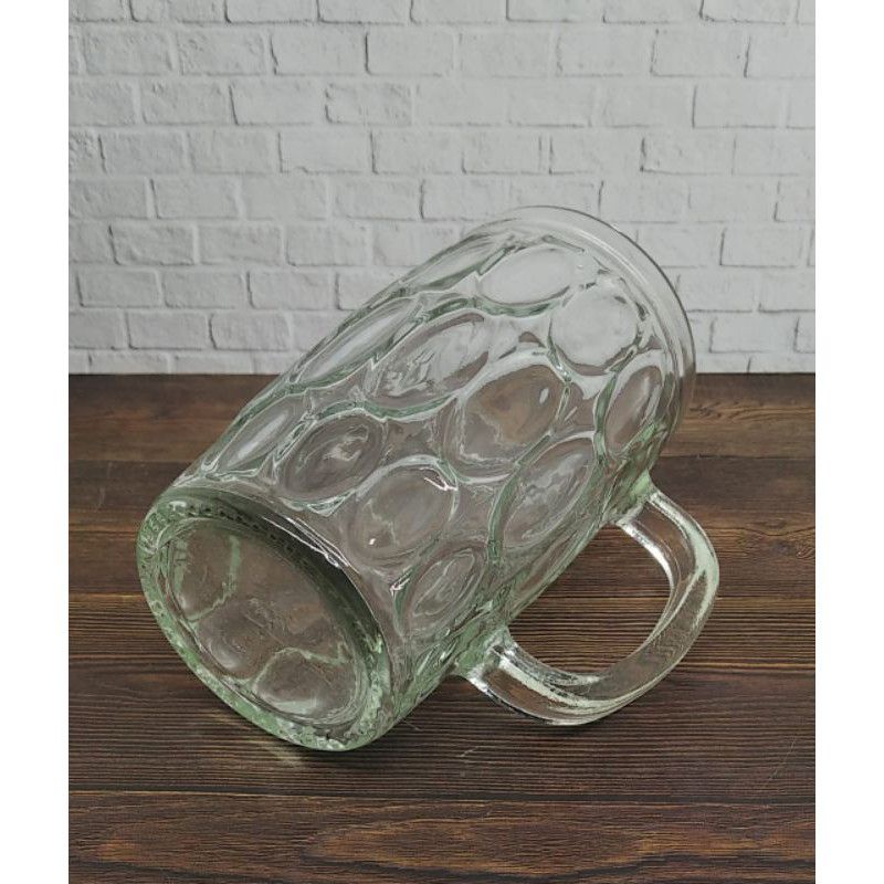 GELAS GAGANG KACA BESAR MOTIF 6 PCS GELAS KACA BELING GELAS KEDAUNG