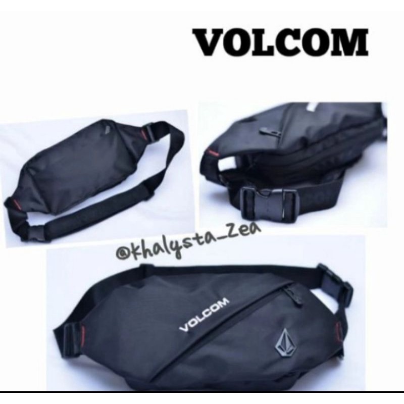 Tas Slempang Volcom ORI model Baru || Tas Waistbag Pinggang ||ORIGINAL