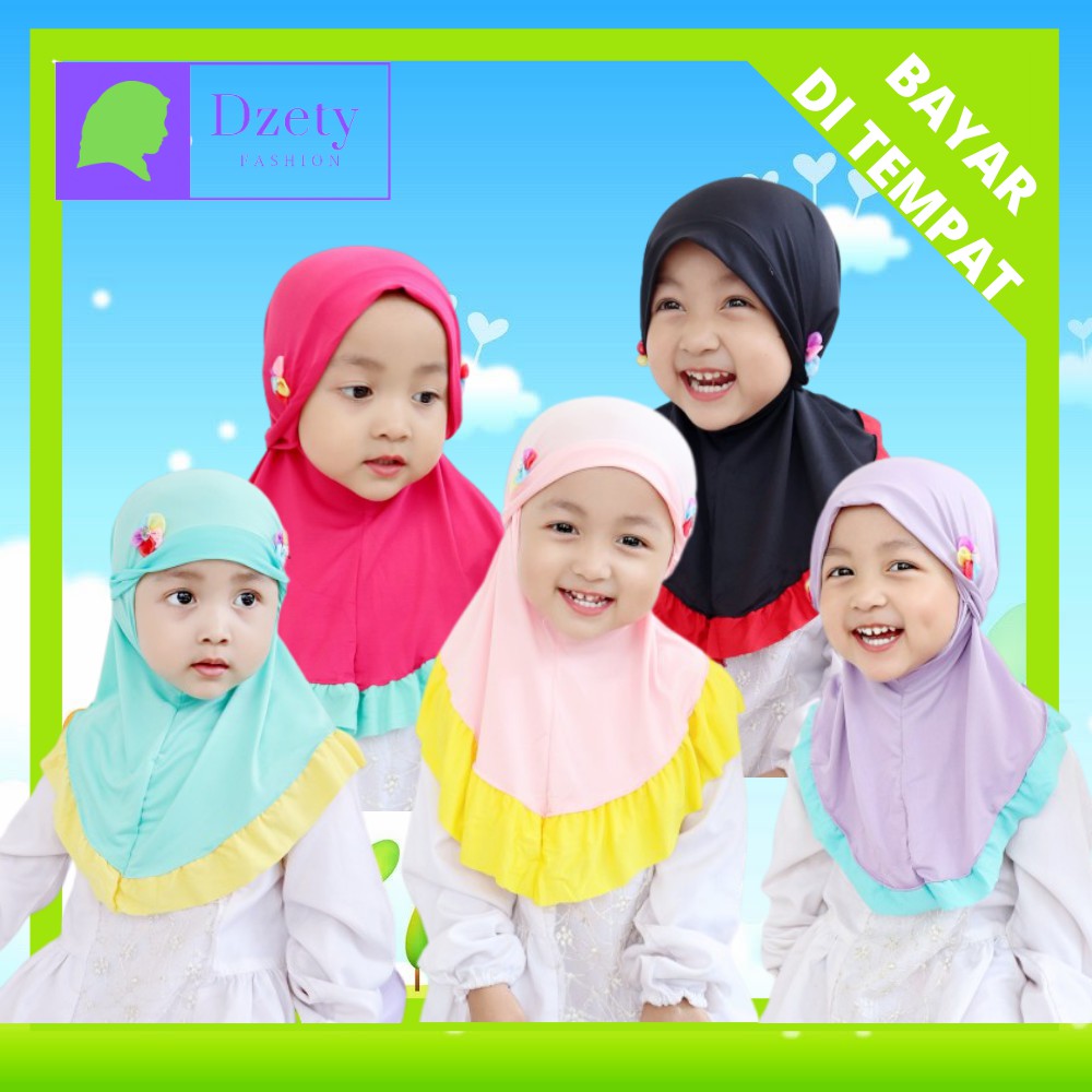 SIRIA KRISTAL GOTIK BUNGA AL FAJRIL / BERGO PLISKET ANAK / BERGO PLISKET ANAK / JILBAB ANAK / BERGO 