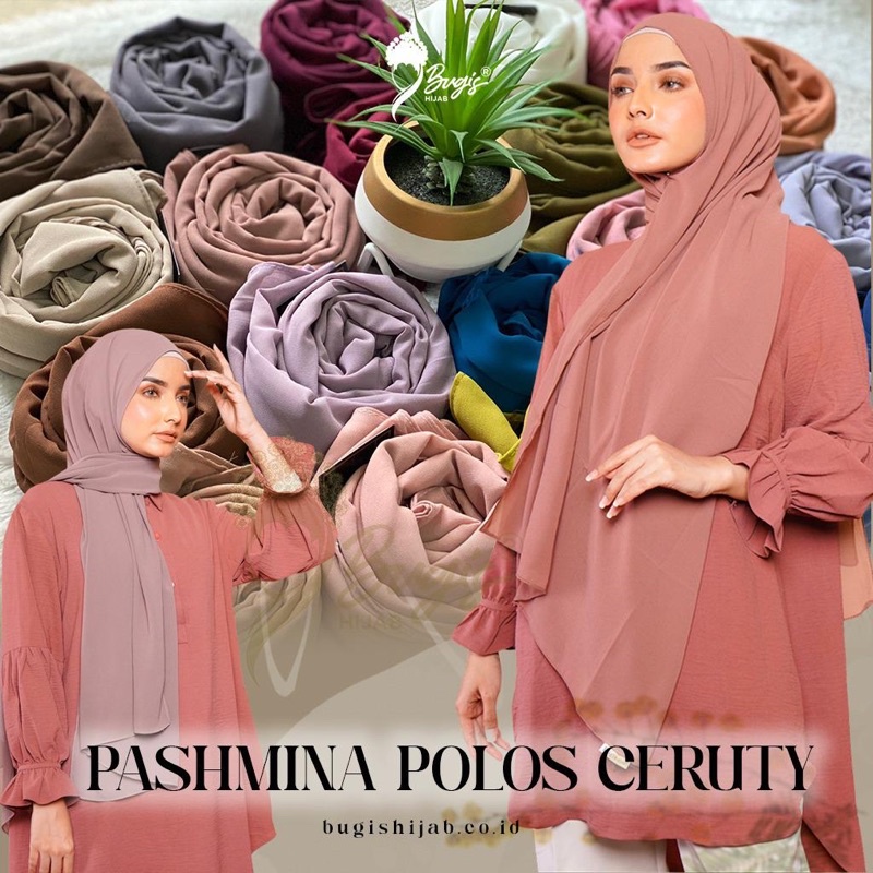 PASHMINA POLOS CERUTY BUGIS HIJAB