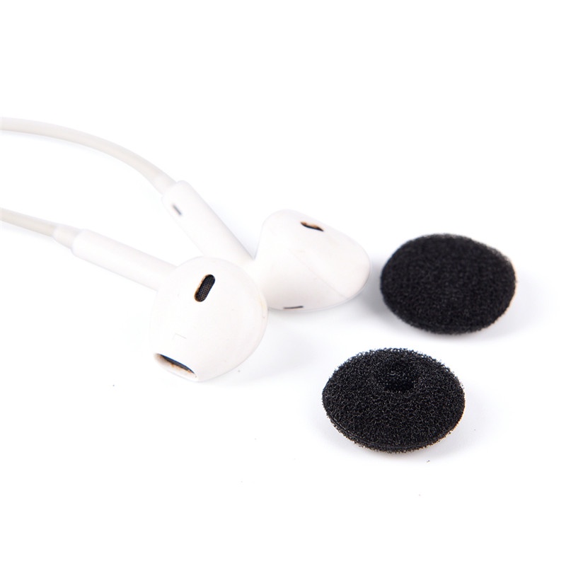 {LUCKID}30PCS Black Soft Foam Sponge Ear Pad Earbud Cap For Headphone Earphone Cover