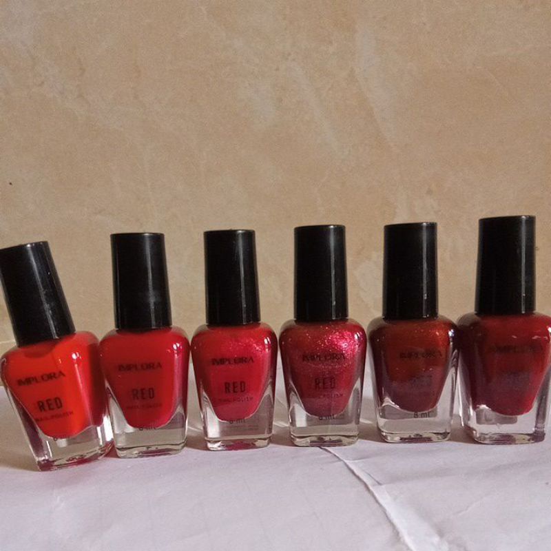 6pcs Implora Nail Polish 8ml