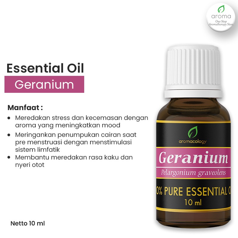 Essential Oil Aromatherapy Aromacology - Geranium 10ml
