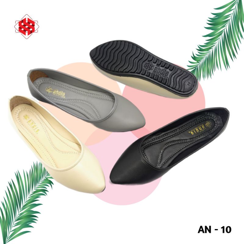 ANDIS Sepatu Flatshoes Wanita Polos ALISA AN10