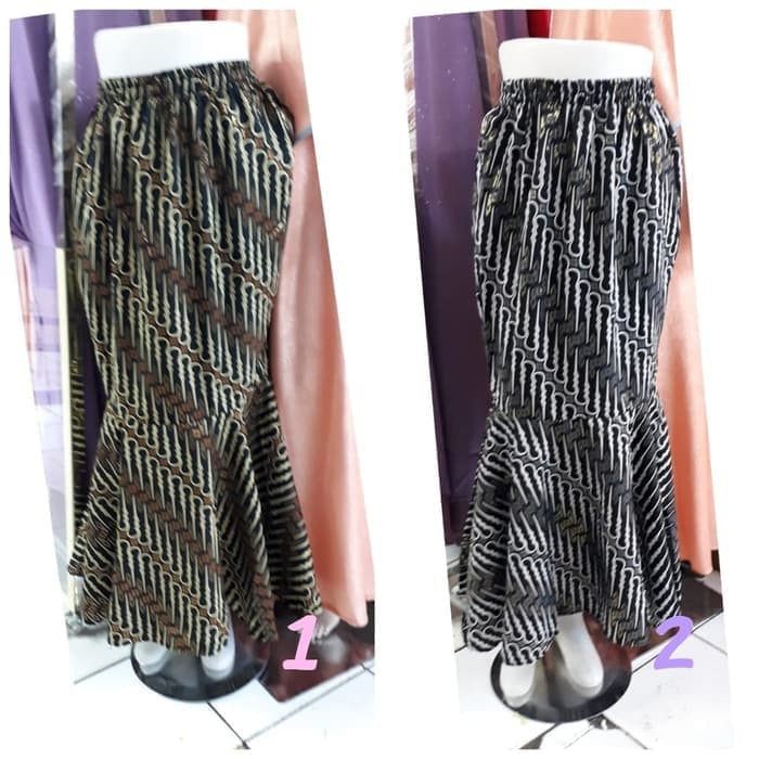 Rok Duyung Motif Parang Gold / Parang Silver / Rok Batik
