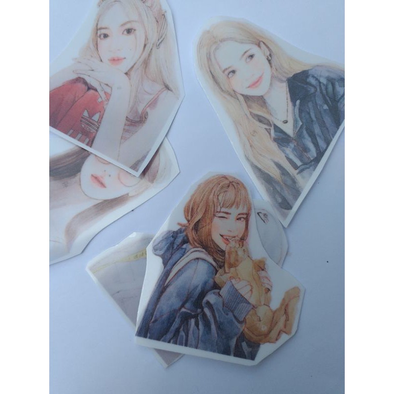 

Aesthetic Girls ||Handmade stickers sheet