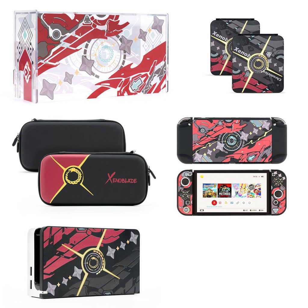 Xenoblade 3 Set Case Cover Pelindung Konsol Game Nintendo Switch V1 / OLED Model Dock Xenoblade3