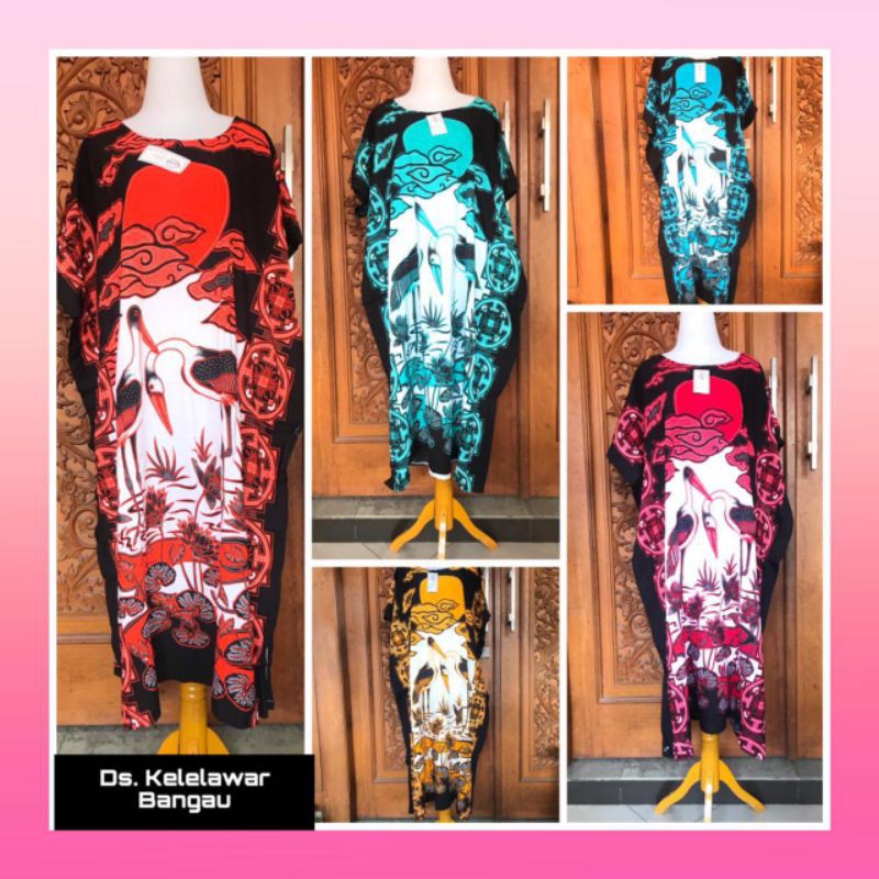 daster kalong / daster lowo jumbo motif bangau