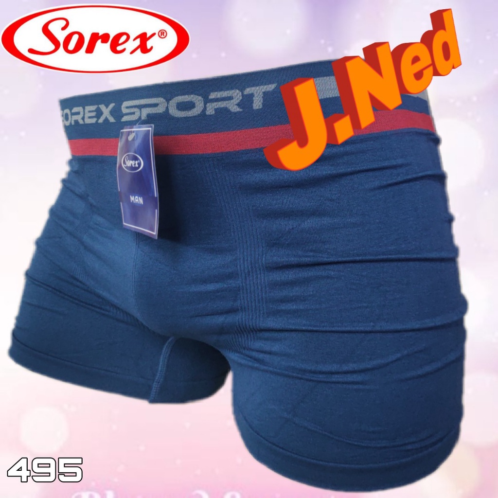 J495T | (ISI 3 PCS) CELANA DALAM BOXER PRIA SOREX PREMIUM SIZE M - XXL