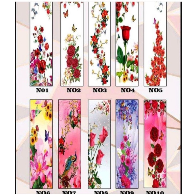 

stiker kaca motif bunga pemasangan dari dalam