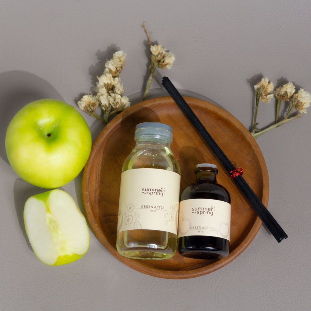 REFILL REED DIFFUSER GREEN APPLE SUMMERSPRING - REFILL REED DIFFUSER SUMMERSPRING - REFILL REED DIFFUSER - REFILL REED DIFFUSER MURAH - REFILL REED DIFFUSER MEWAH - REFILL DIFFUSER - SUMMERSPRING