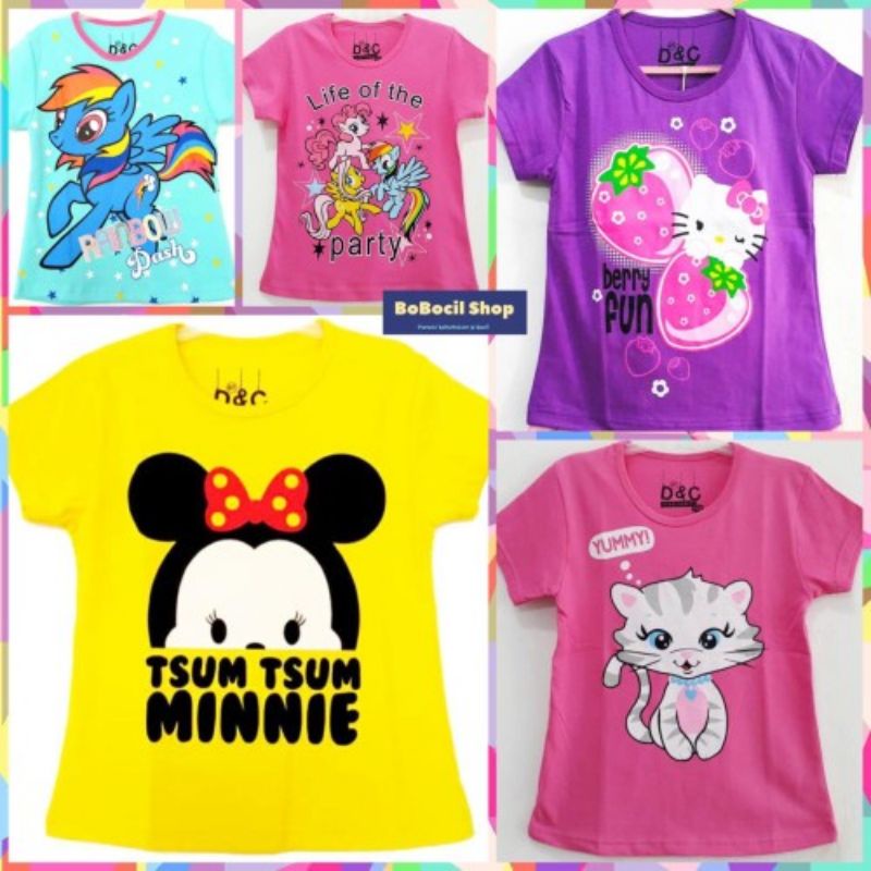 KAOS ANAK PEREMPUAN HELLO KITTY / KAOS ANAK MURAH / ATASAN ANAK