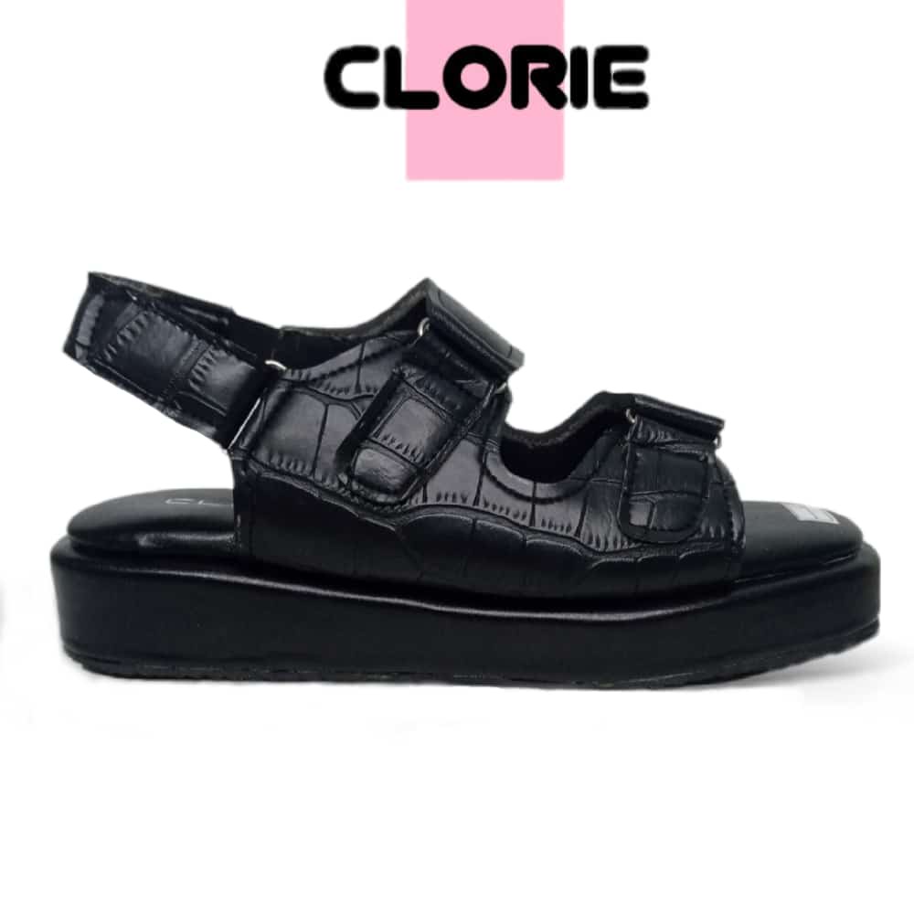 CLORIE Sandal Platform Wedges Wanita KETTY Korea