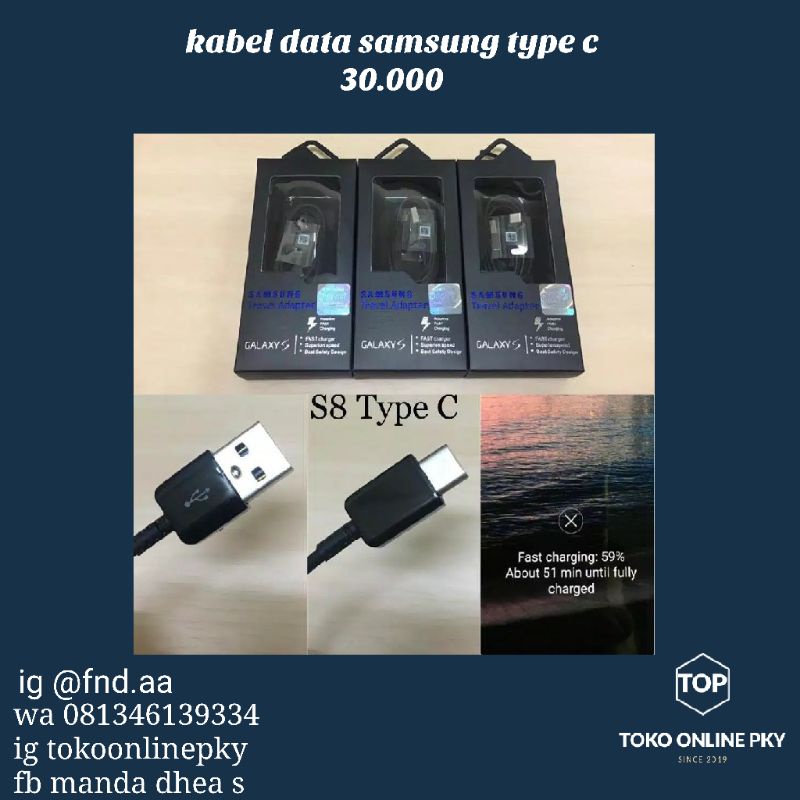 kabel data samsung type c