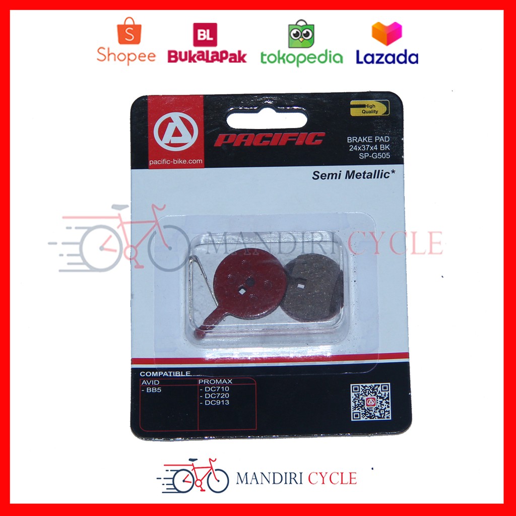Kampas Cakram BULAT Rem Sepeda, BRAKE PAD bulat PACIFIC SP-G505