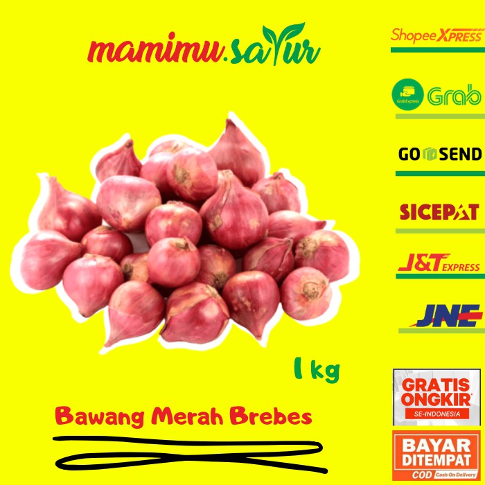 

BAWANG MERAH BREBES BAWANG MERAH BRAMBANG BREBES MURAH RED ONION PASAR ONLINE- 1 kg