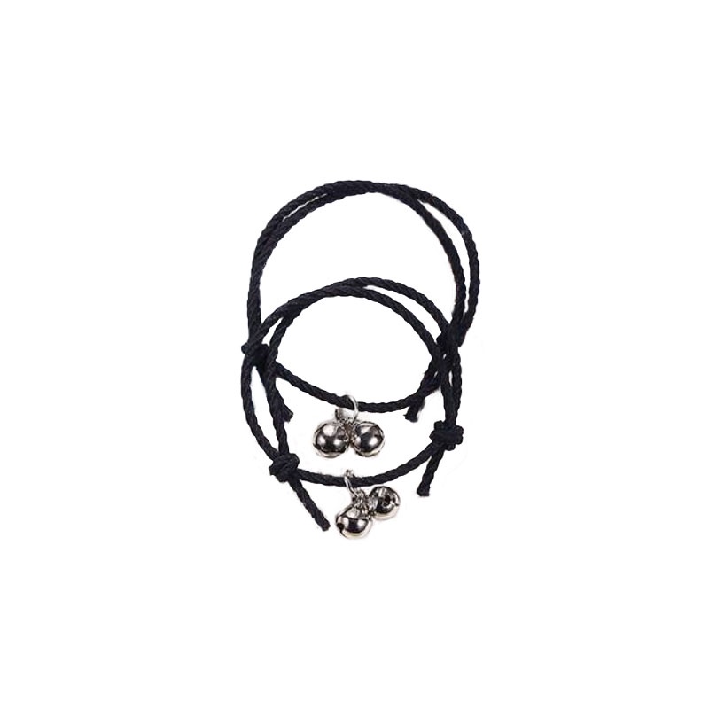 2 PC Korea Wanita Lonceng Adjustable Gelang Pasangan Pacar Hadiah Ulang Tahun-Won